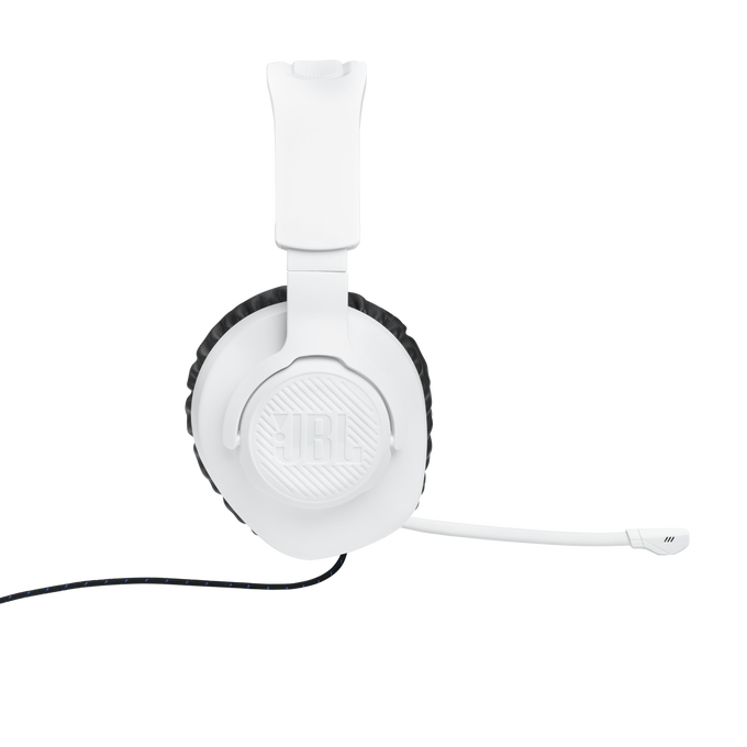 JBL Quantum 100P Console - White - Wired over-ear gaming headset with a detachable mic - Right image number null